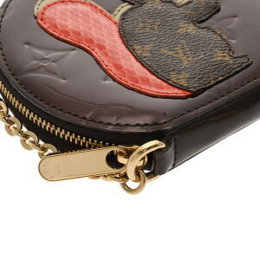 Louis Vuitton Purple Amarante Python Chain Porte … - image 4